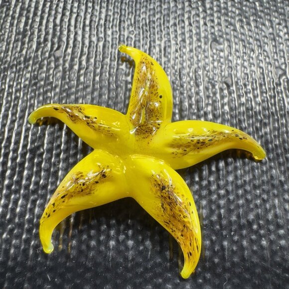 Venetian Art Glass Hand Blown Starfish Hand Made Italian Glass Delicate Figure - Picture 10 of 12